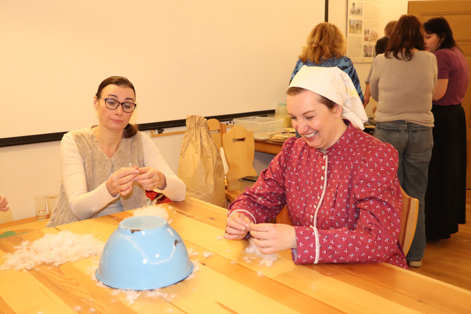 Workshop draní peří v Třebíči