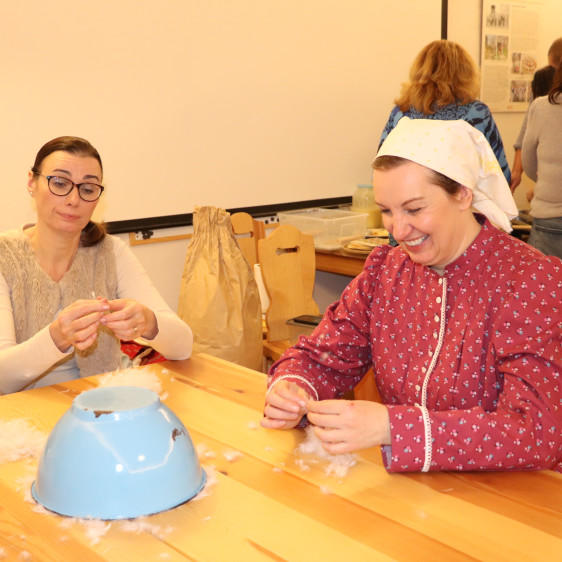 Workshop draní peří v Třebíči