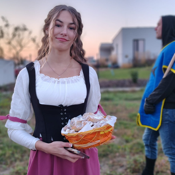 Svatomartinský průvod v Rybníkách u Moravského Krumlova